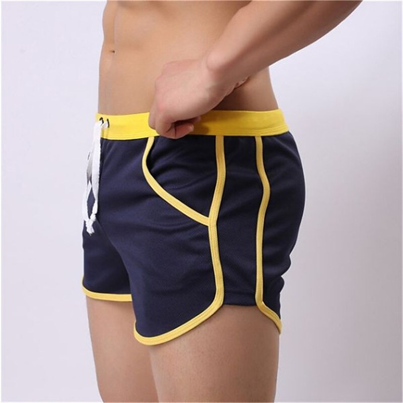 Men's 3 inch  Elastic Waist Color Block Comfort Breathable Sports Outdoor Swim Shorts