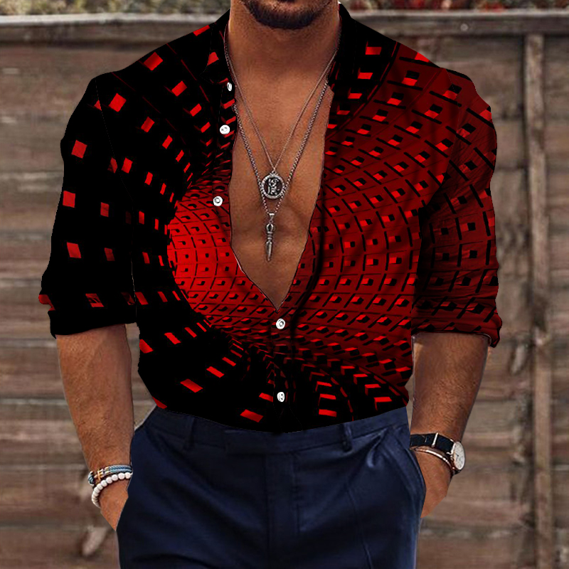 Men's shirts 3D printed tops
