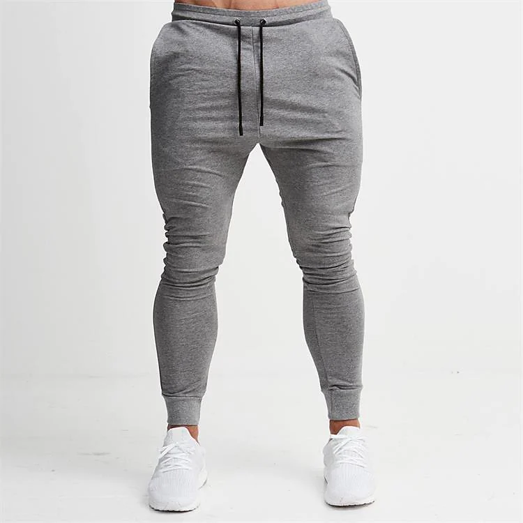 muscle boy fitness training pencil pants elastic leg trousers men's autumn thin running sports pants