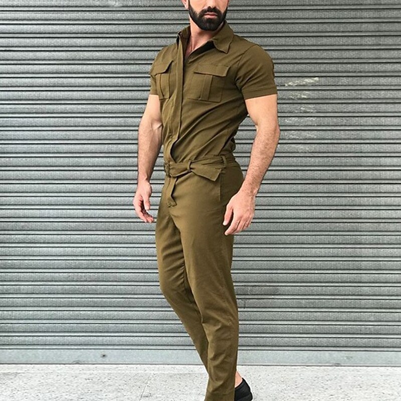Men's Casual Multi-pocket Jumpsuit