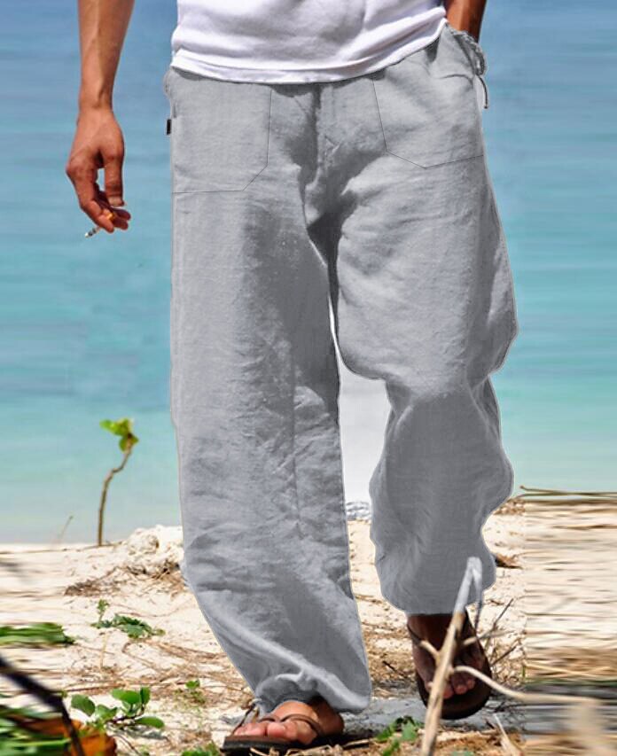 Men's High Waist Yoga Pants Wide Leg Pants Bottoms Quick Dry Navy White Black Yoga Pilates Dance Sports Activewear Micro-elastic Loose / Athletic / Casual / Athleisure