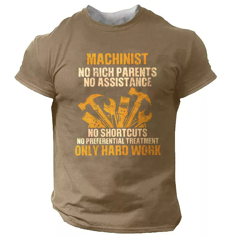 Men's T shirt Tee 3D Print Graphic Letter Crew Neck Casual Daily Print Short Sleeve Tops Fashion Classic Comfortable Big and Tall Green Black Brown / Sports / Summer