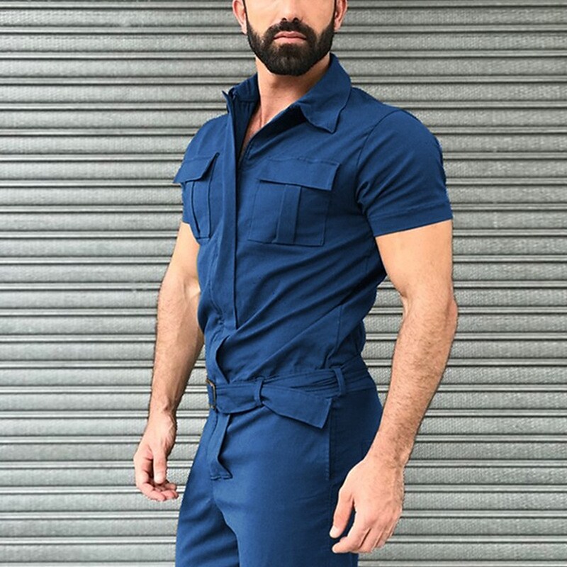 Men's Casual Multi-pocket Jumpsuit
