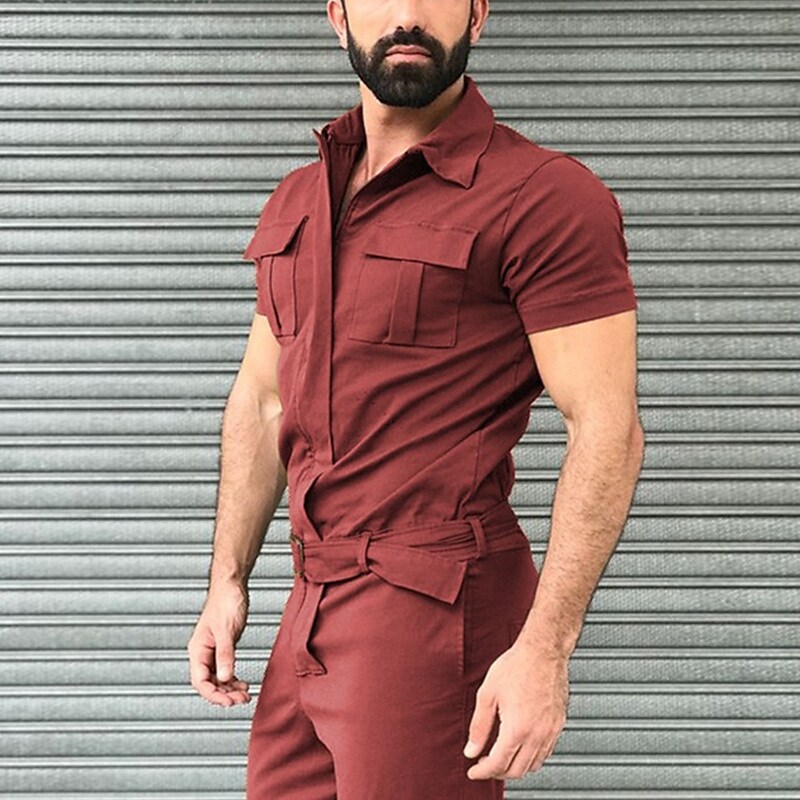 Men's Casual Multi-pocket Jumpsuit