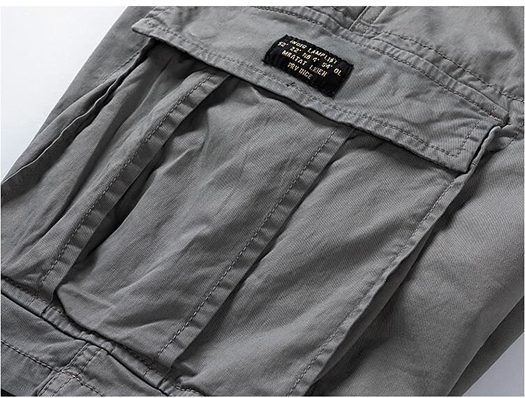Men's  Hiking  Multi Pocket Plain Patchwork  Cargo Shorts