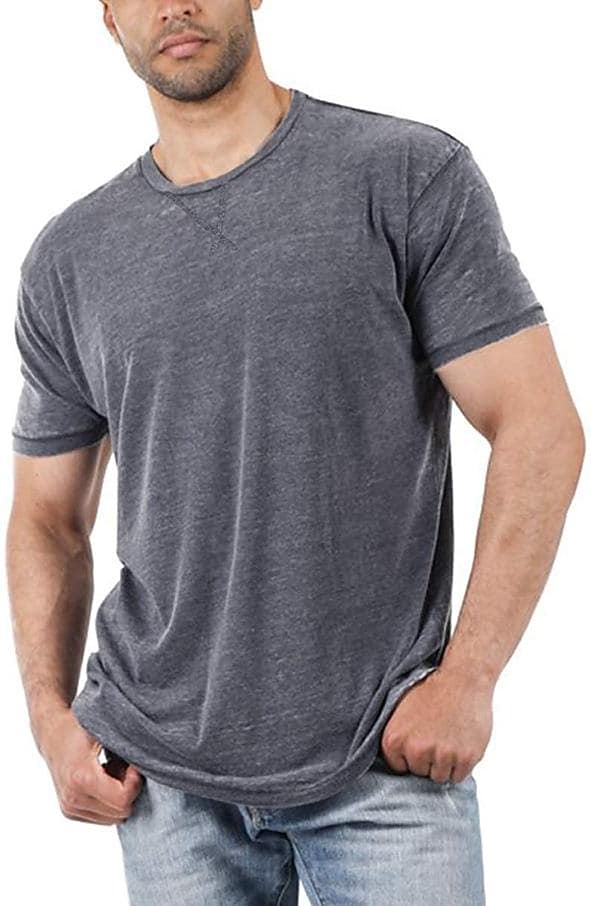 Men's new amazon aliexpress wish independent station solid color casual short-sleeved t-shirt