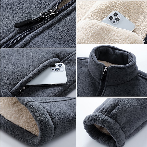 Autumn and winter fleece jacket loose fleece sweater