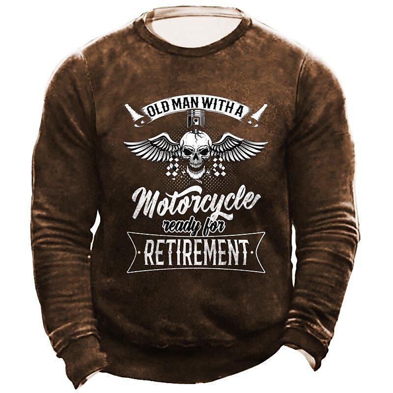  spring and autumn new men's 3d fashion american flag trend printing sweater