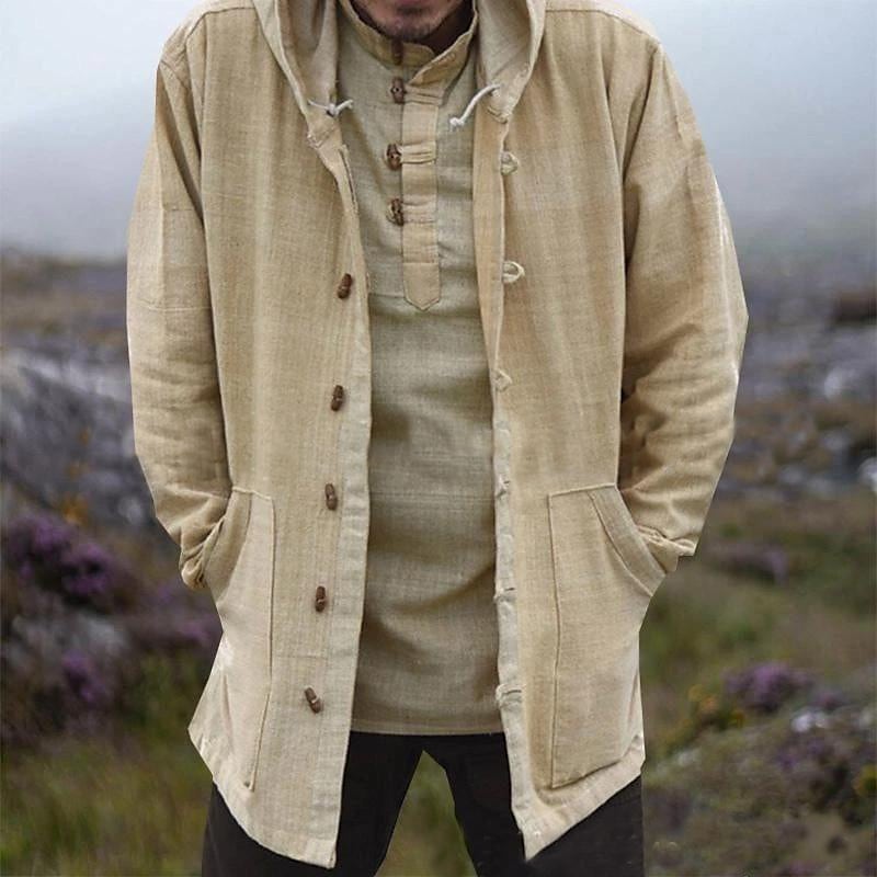 spring and autumn new men's retro solid color casual thin shirt jacket spot