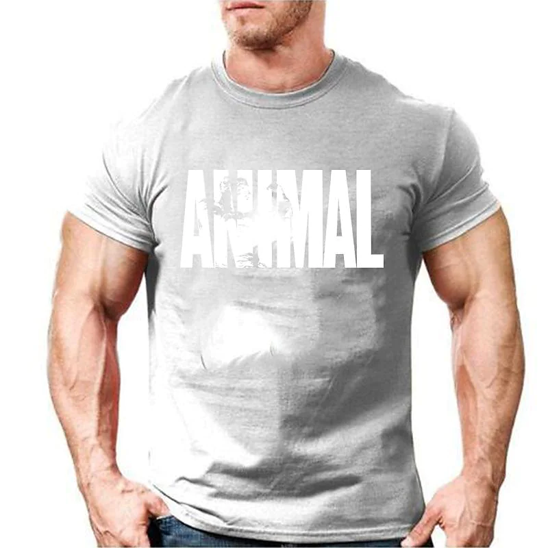 Animal Crew Neck Men's Cotton T-Shirt 