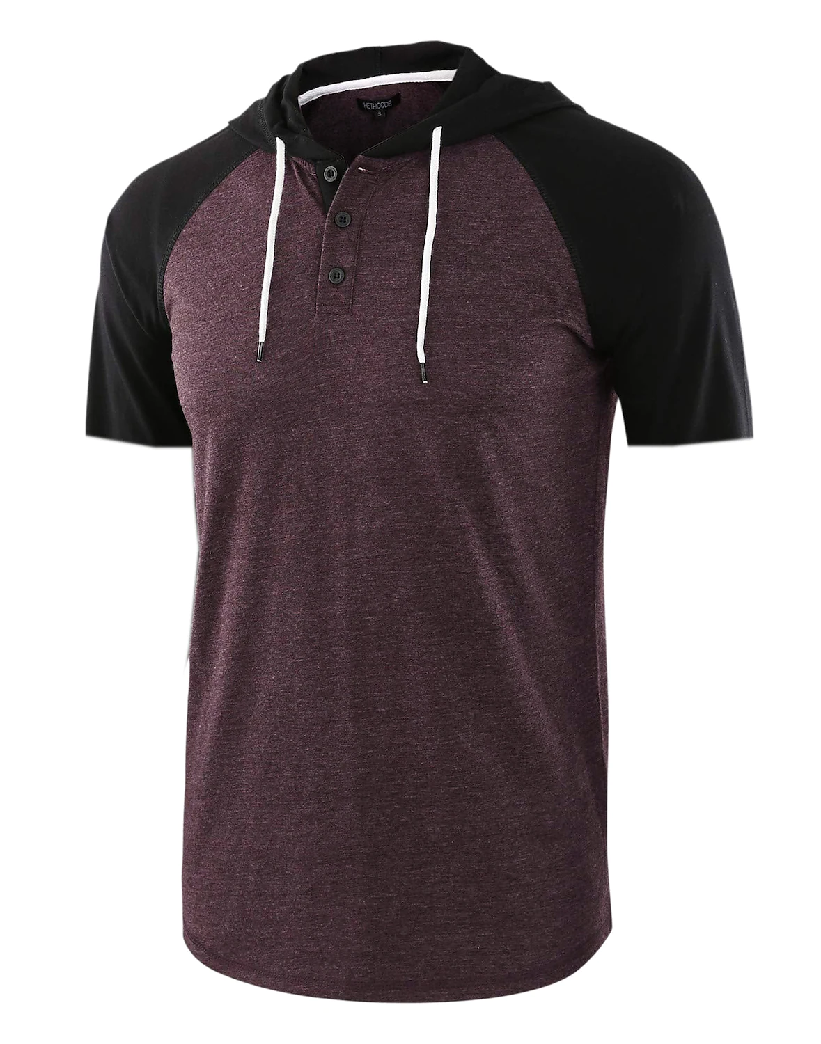 Men's Color Block Oversized Hooded Short Sleeves