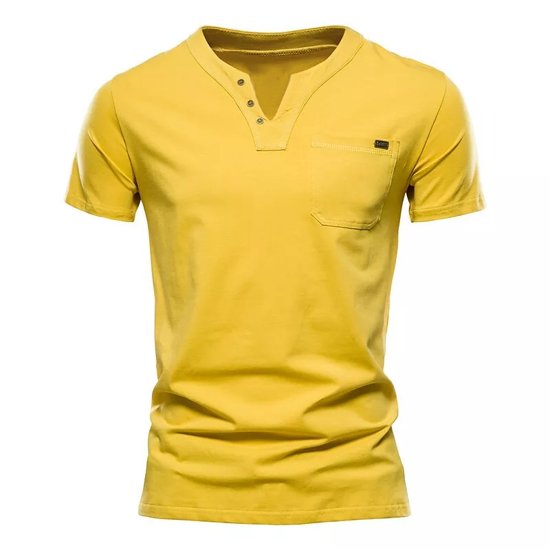Men's Solid Color Plus Size T-Shirt