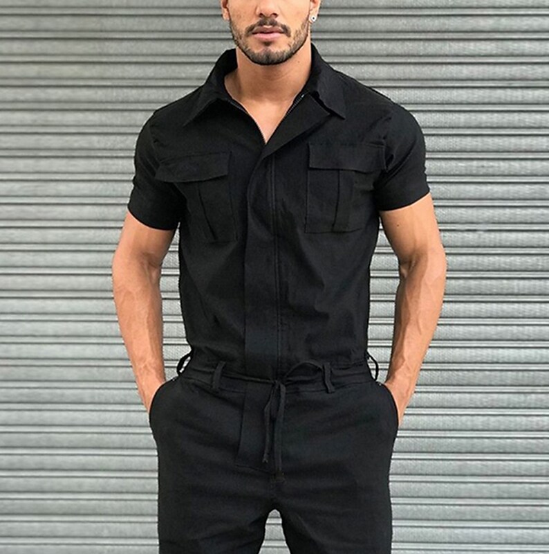 Men's Casual Multi-pocket Jumpsuit
