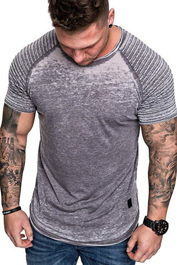 Men's Crinkle Design T-Shirt