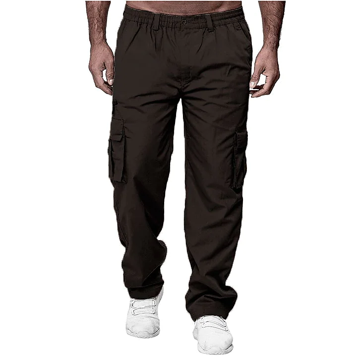 Men's Casual Trousers Chinos Pocket Full Length Pants Daily Streetwear Micro-elastic Solid Colored Outdoor Mid Waist ArmyGreen Blue Black Khaki Light Grey M L XL XXL 3XL