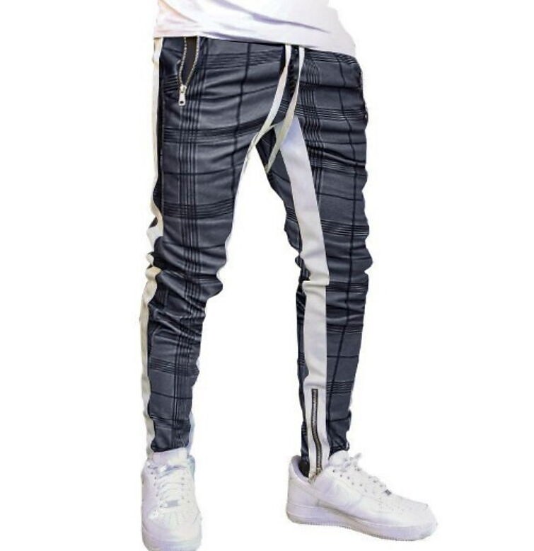 Men's Pants Sports Twill Elastic Waist Full Length Pants