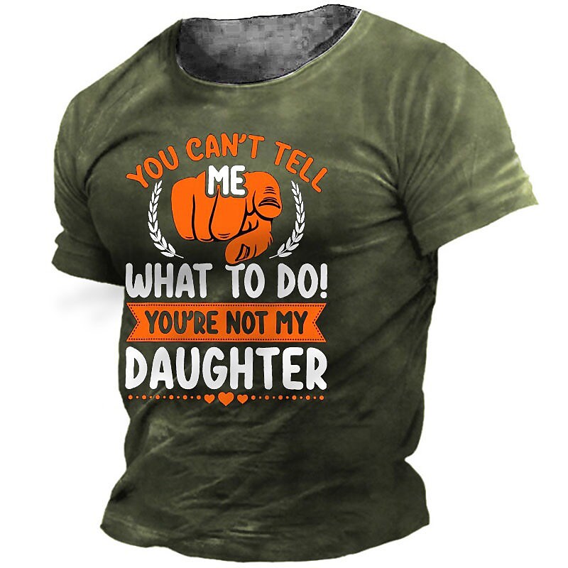 Men's Unisex T shirt 3D Print Graphic Prints Hand Letter Crew Neck Street Daily Print Short Sleeve Tops Casual Designer Big and Tall Sports Black Army Green Khaki