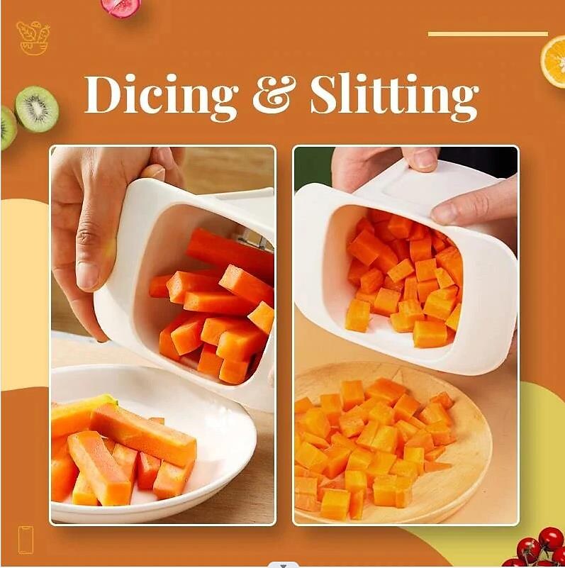 New multi-function vegetable cutter household hand-pressed french fries vegetable cutter potato dicing artifact kitchen vegetable cutting artifact
