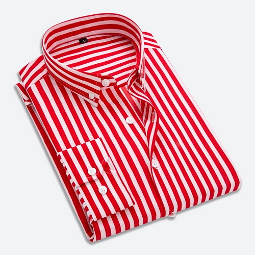 Men's shirt striped long sleeves