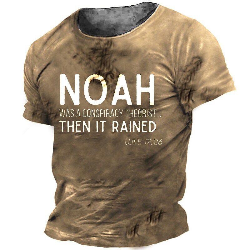 Men's T shirt Tee Letter Crew Neck Casual Daily Short Sleeve Tops Casual Cool Green Black Blue