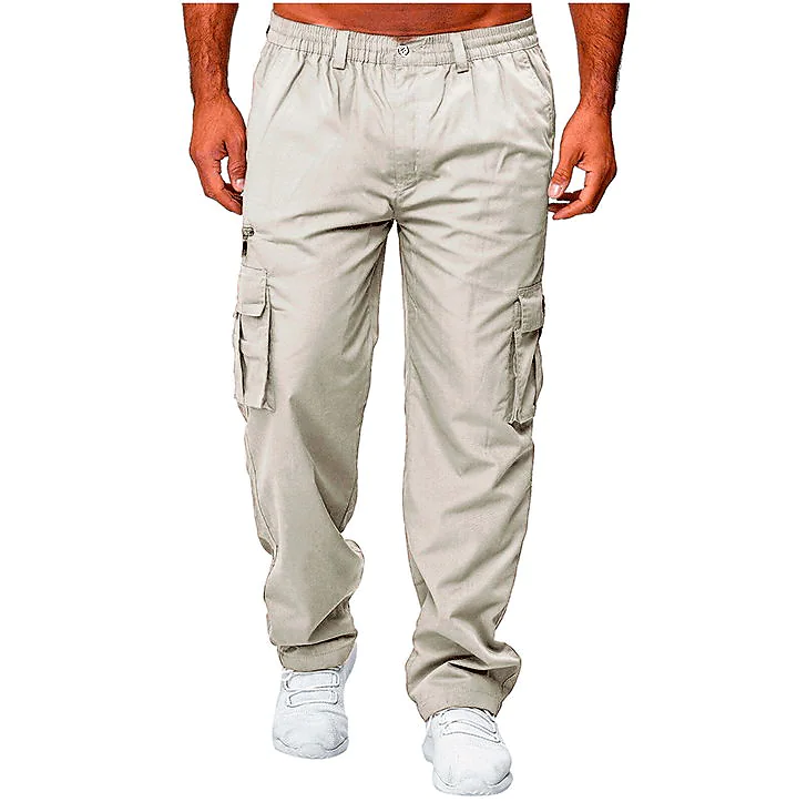 Men's Casual Trousers Chinos Pocket Full Length Pants Daily Streetwear Micro-elastic Solid Colored Outdoor Mid Waist ArmyGreen Blue Black Khaki Light Grey M L XL XXL 3XL