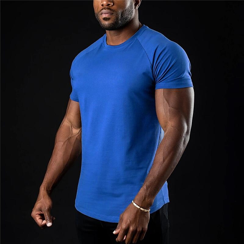 Solid Color Light Board Short Sleeve T-Shirt