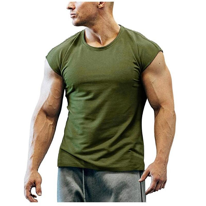 Men's sleeveless t bottoming shirt
