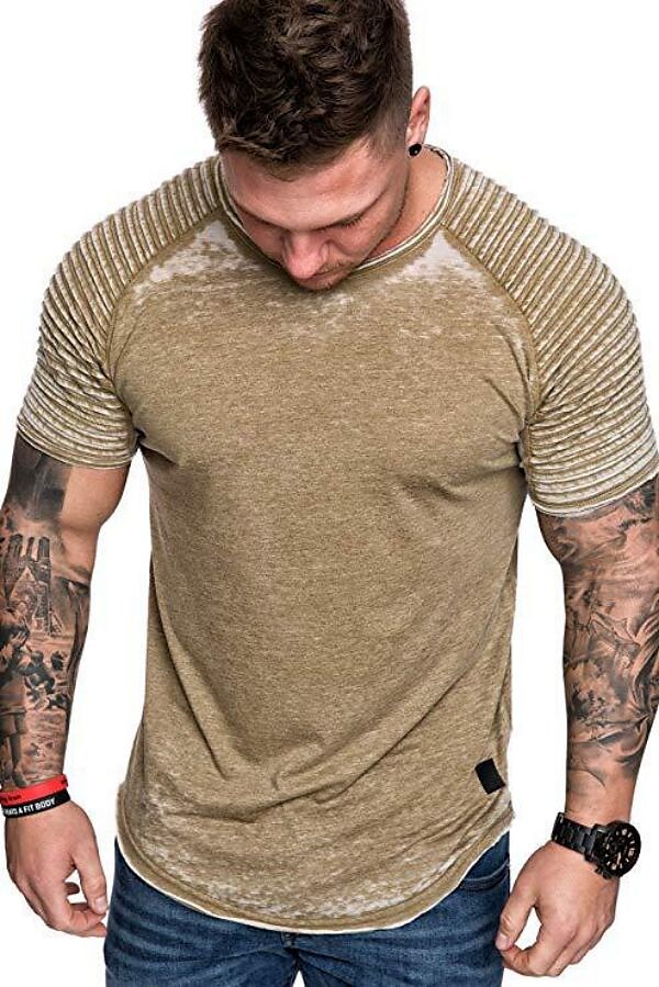 Men's Crinkle Design T-Shirt