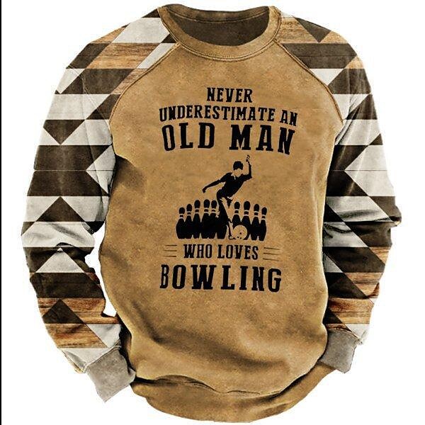  spring and autumn new men's 3d fashion american flag trend printing sweater