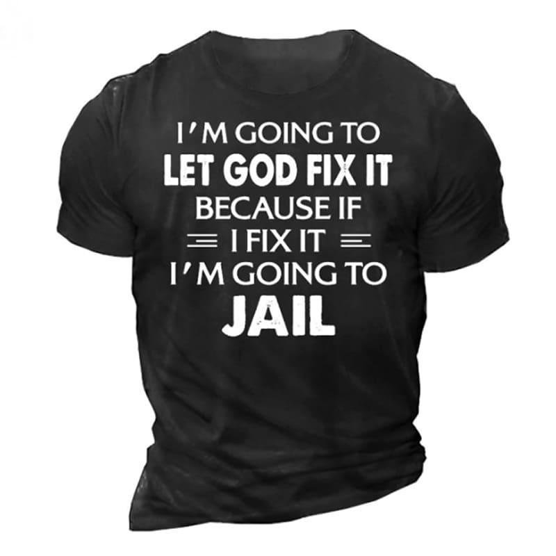 Men's T shirt Tee Letter Plus Size Crew Neck Casual Daily Short Sleeve Tops Casual Cool Green Black Blue