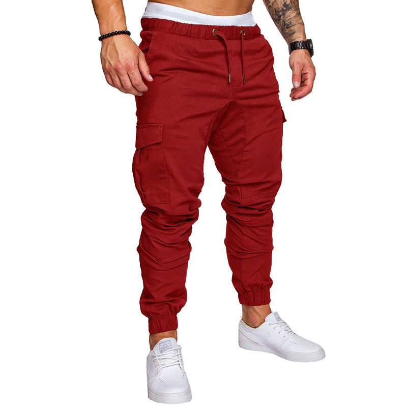 Solid Tie Elastic Lounge Pants