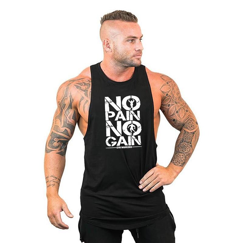 NO PAIN NO GAIN loose sports vest