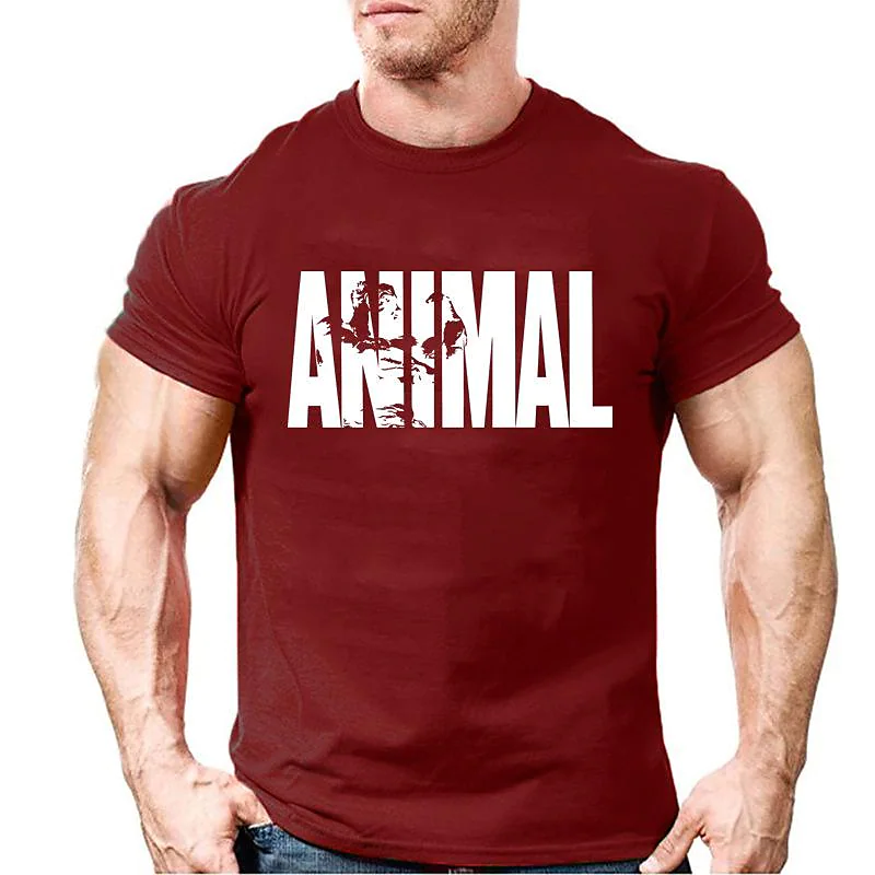 Animal Crew Neck Men's Cotton T-Shirt 