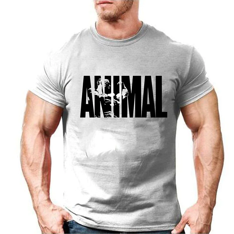 Animal Crew Neck Men's Cotton T-Shirt 