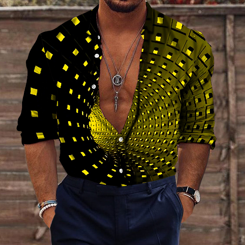 Men's shirts 3D printed tops