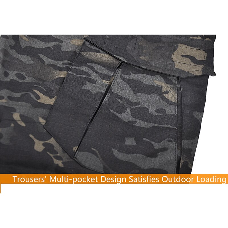Men's Cargo Pants Work Pants Tactical Pants Military Camo Outdoor Rips