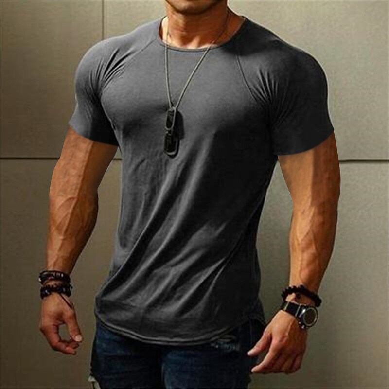 Men's Waffle Shirt Solid Colored Crew Neck Black White Army Green Blue Gray Casual Daily Sleeveless Print Clothing Apparel Cool Casual