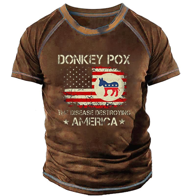 Men's T shirt Tee Graphic Patterned Plus Size Crew Neck Casual Daily Short Sleeve Tops Casual Cool Green Black Blue