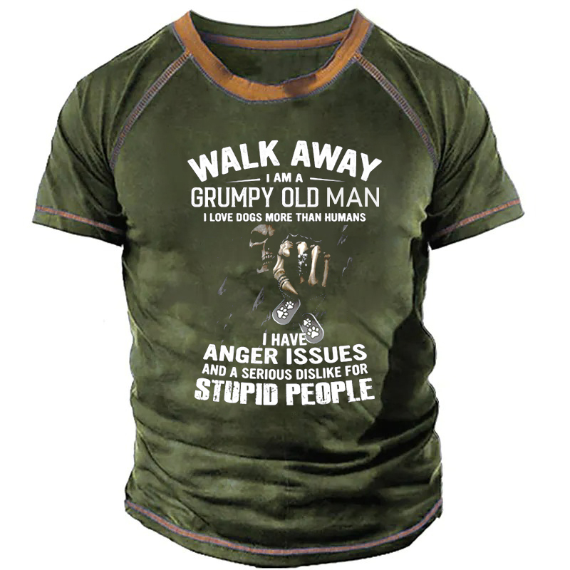 Men's Unisex T shirt Tee 3D Print Graphic Patterned Letter Crew Neck Street Daily Print Short Sleeve Tops Designer Casual Vintage Big and Tall Green Blue Gray / Summer / Summer