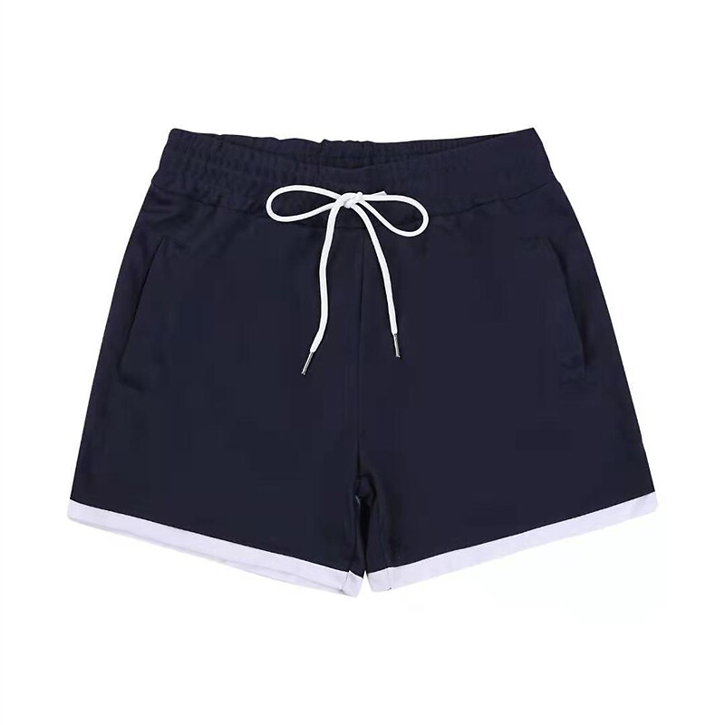 Men's Running Drawstring Elastic Waist Casual Daily  Workout Shorts