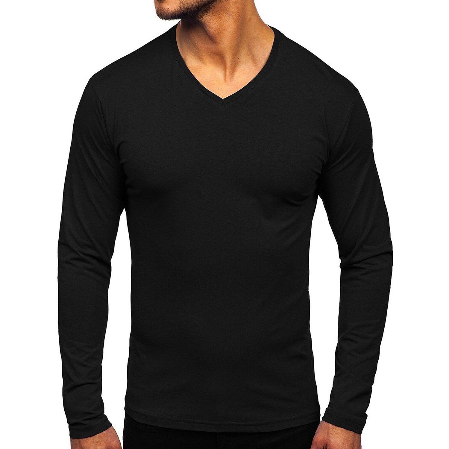 Men long-sleeved bottoming t-shirt