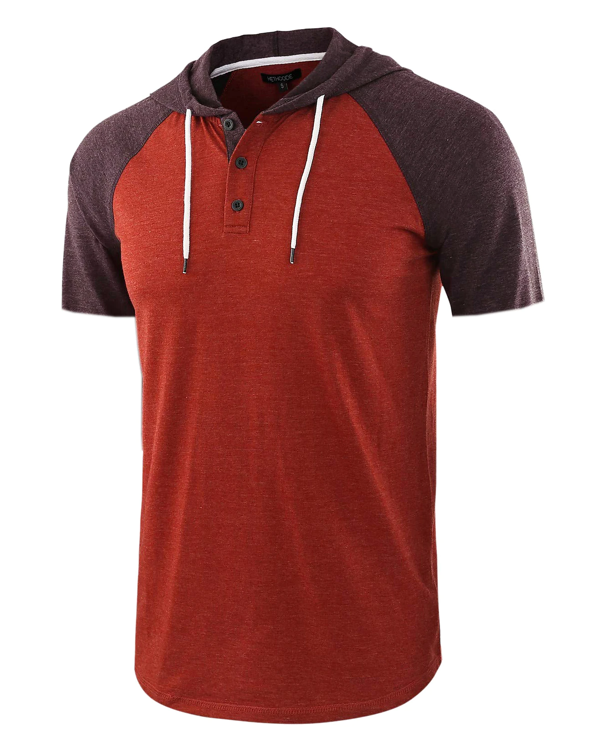 Men's Color Block Oversized Hooded Short Sleeves