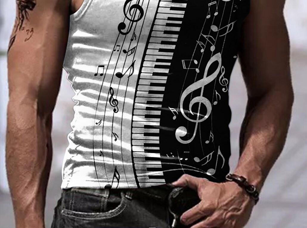 Men's  Crew Neck  Casual  Sleeveless Undershirt 