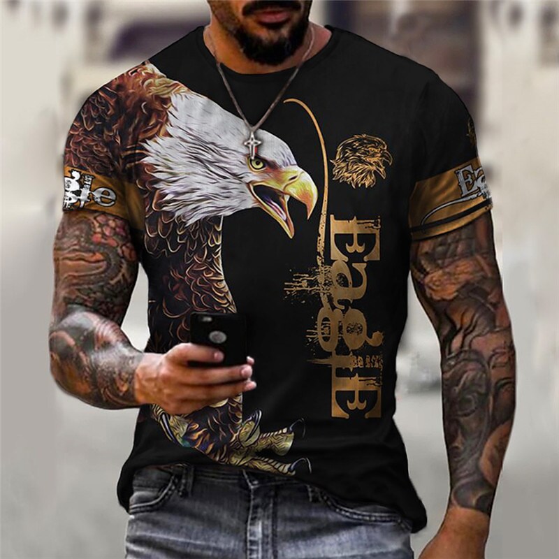 Men's Eagle Crew Neck Short Sleeve T-shirt