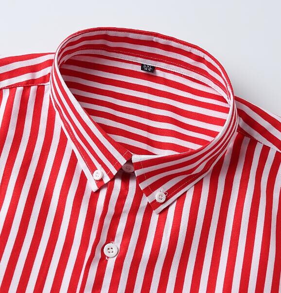 Men's shirt striped long sleeves