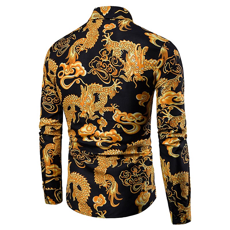 Men's gold bronzing shirt