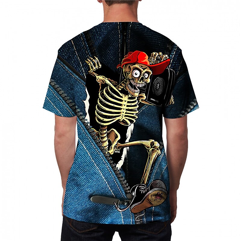 Men's 3D Abstract Print T-Shirt