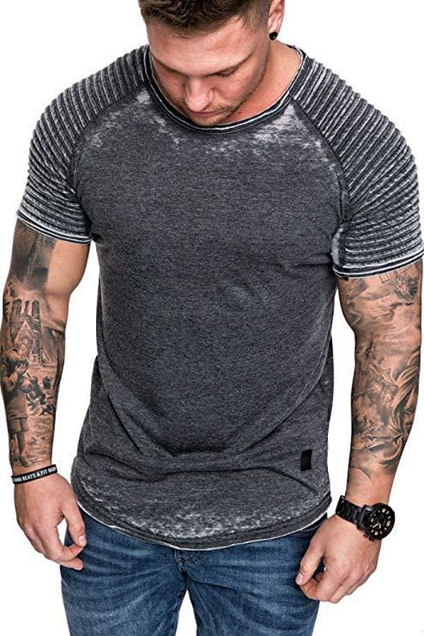 Men's Crinkle Design T-Shirt