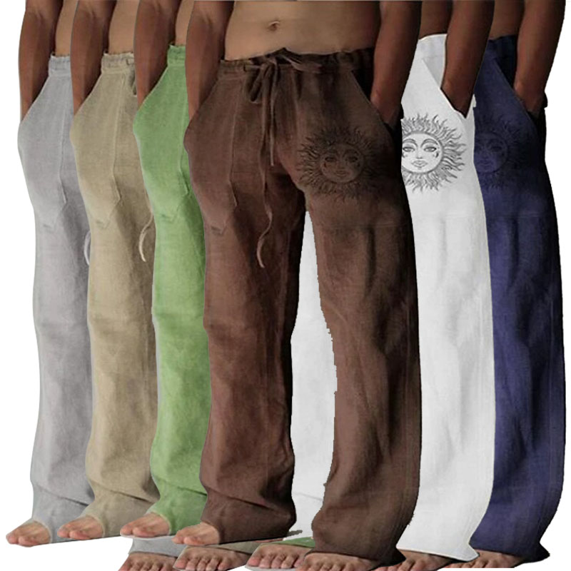 Men's Stretch Drawstring Straight Pants