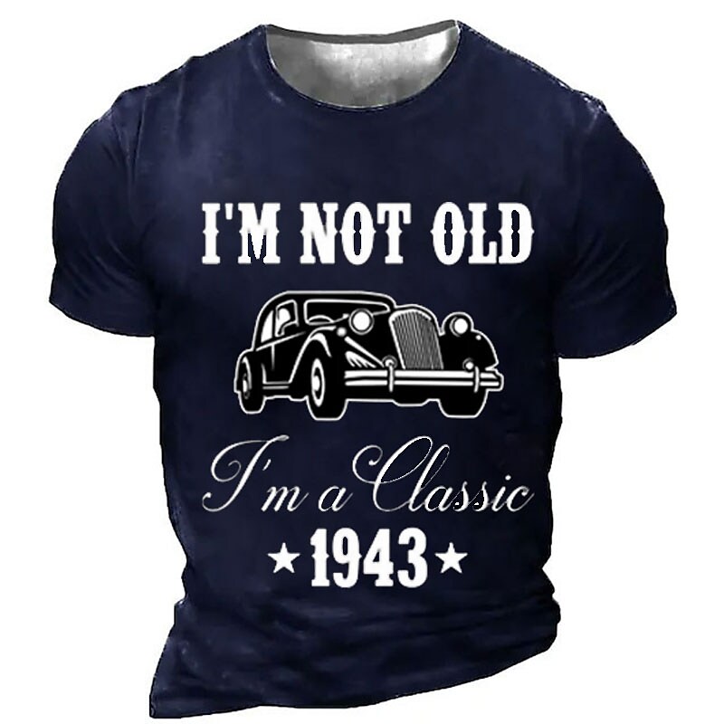 Men's T shirt Tee Tee Graphic Car Crew Neck Clothing Apparel 3D Print Outdoor Casual Short Sleeve Print Vintage Fashion Designer
